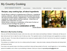 Tablet Screenshot of mycountrycooking.org